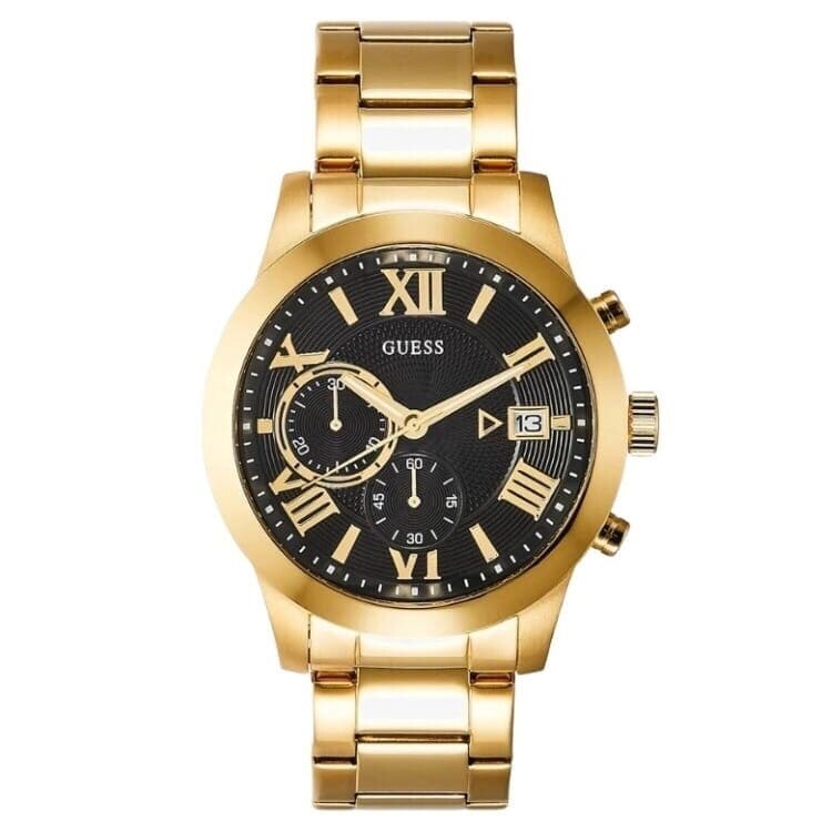 Часы наручные Guess с хронографом, золотистый
Часы наручные Guess с хронографом, золотистый