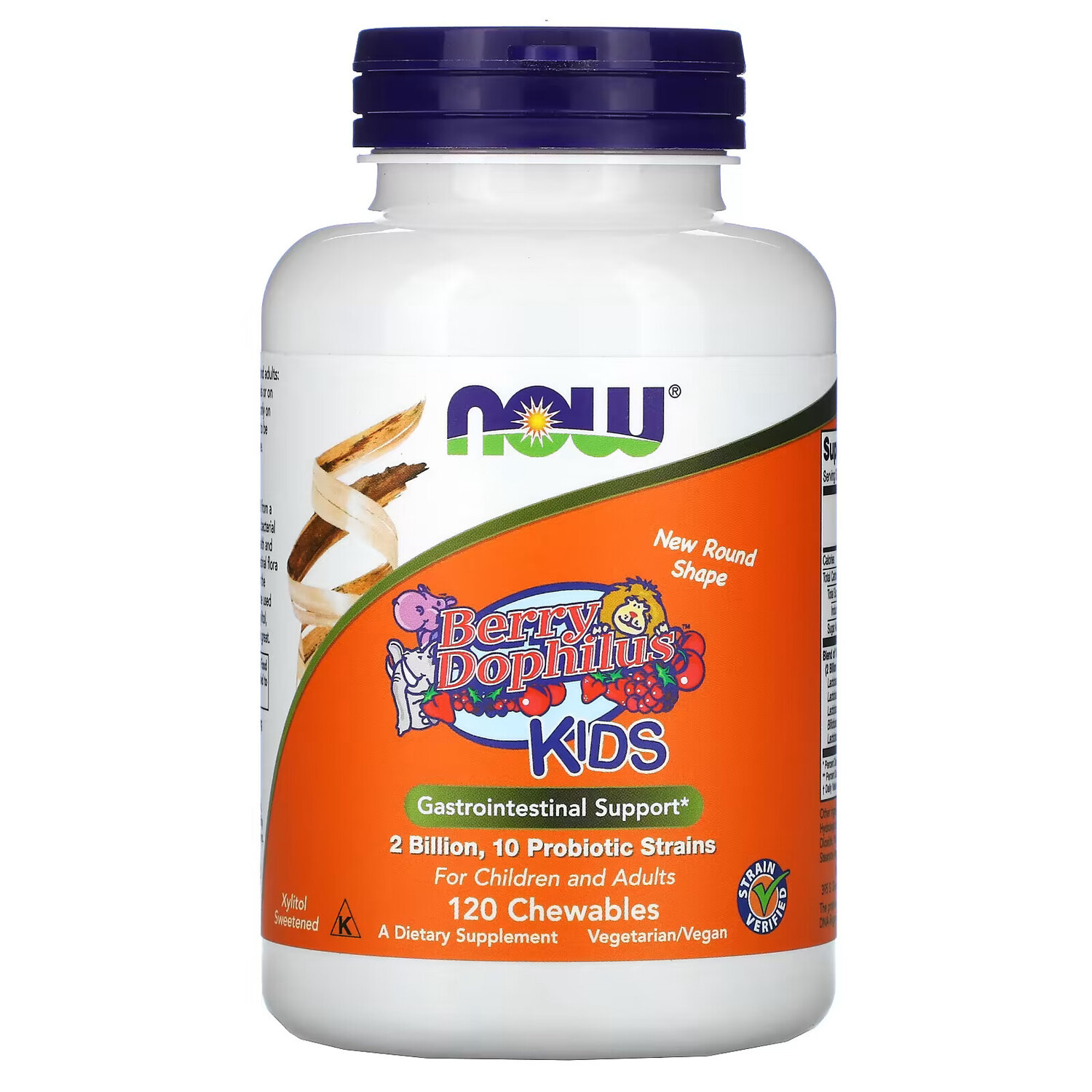 NOW Foods, Berry Dophilus, для детей, 2 миллиарда КОЕ, 120 жевательных таблеток
NOW Foods, Berry Dophilus, для детей, 2 миллиарда КОЕ, 120 жевательных таблеток