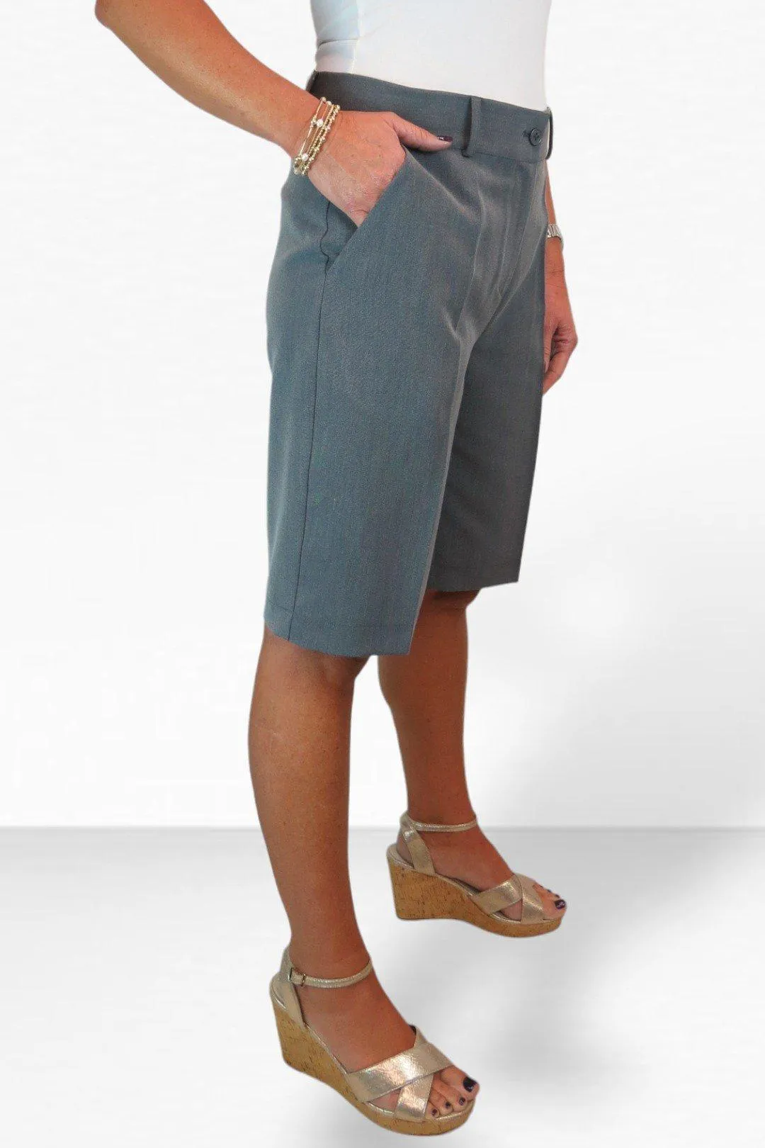 Умные плиссированные шорты по индивидуальному заказу Paulo Due, серый
Умные плиссированные шорты по индивидуальному заказу Paulo Due, серый