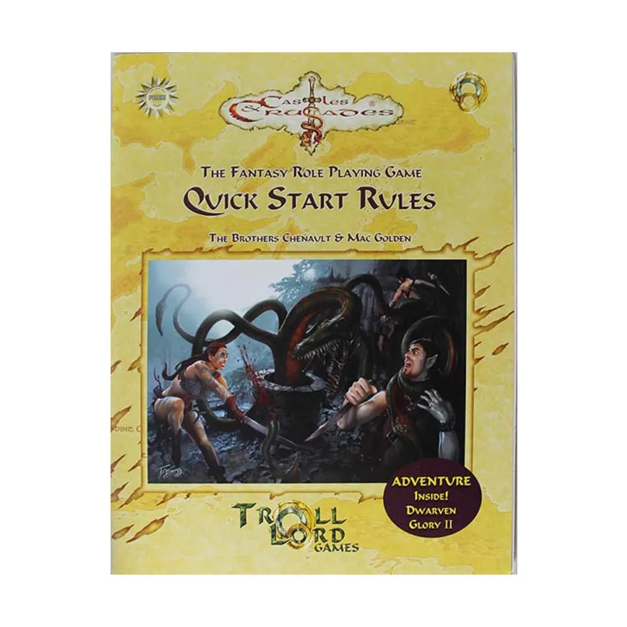Quick Start Rules w/Dwarven Glory II - Wyrm Well, Castles & Crusades - Core Rules, мягкая обложка
Quick Start Rules w/Dwarven Glory II - Wyrm Well, Castles & Crusades - Core Rules, мягкая обложка