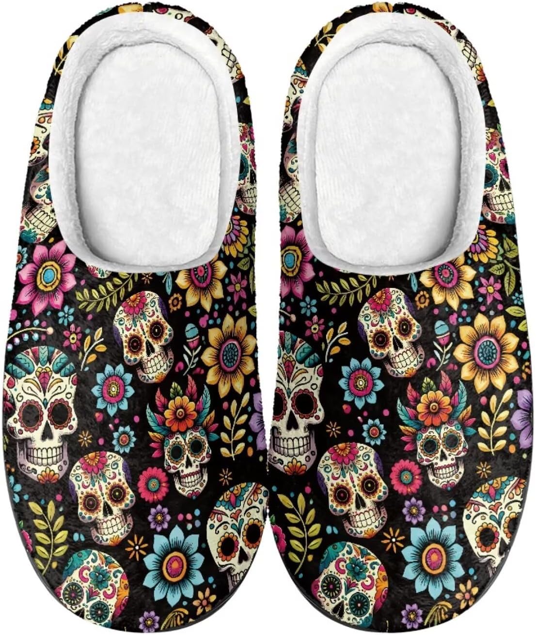 Милые мультяшные фланелевые тапочки Howilath унисекс, теплые и дышащие хлопковые тапочки с противоскользящей подошвой, Hippie Flower Skull
Милые мультяшные фланелевые тапочки Howilath унисекс, теплые и дышащие хлопковые тапочки с противоскользящей подошвой, Hippie Flower Skull