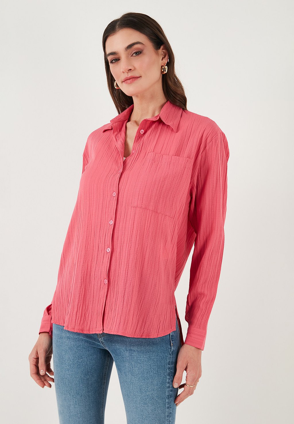 Блузка на пуговицах LELA, розовый
Блузка на пуговицах LELA, розовый