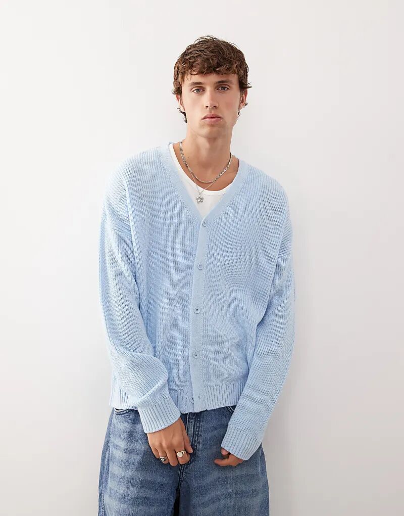 Кардиган свободного кроя COLLUSION синего цвета
Кардиган свободного кроя COLLUSION синего цвета