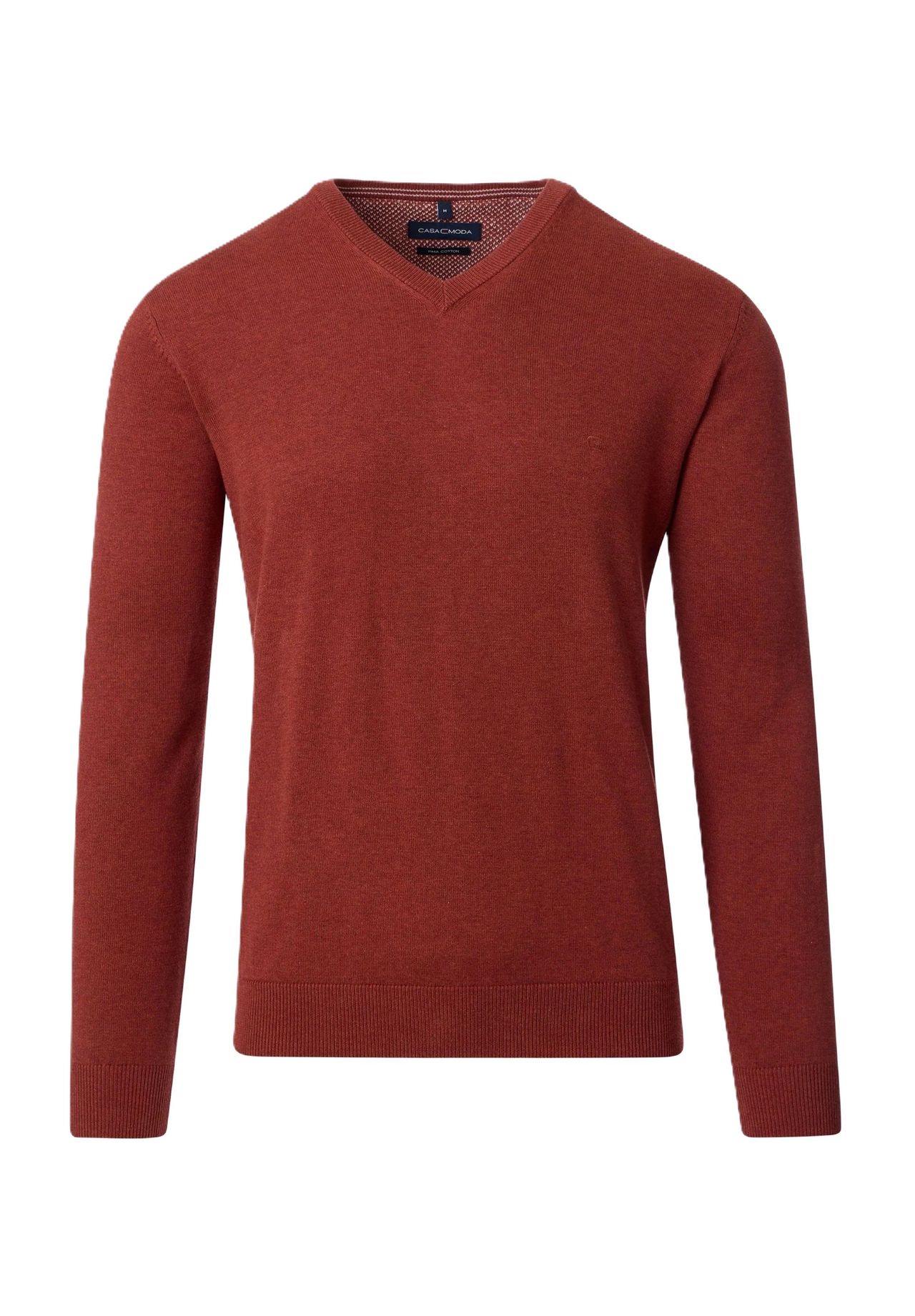 Мужской вязаный джемпер в рубчик с V-образным вырезом CASAMODA, цвет 490 490 Orange
Мужской вязаный джемпер в рубчик с V-образным вырезом CASAMODA, цвет 490 490 Orange