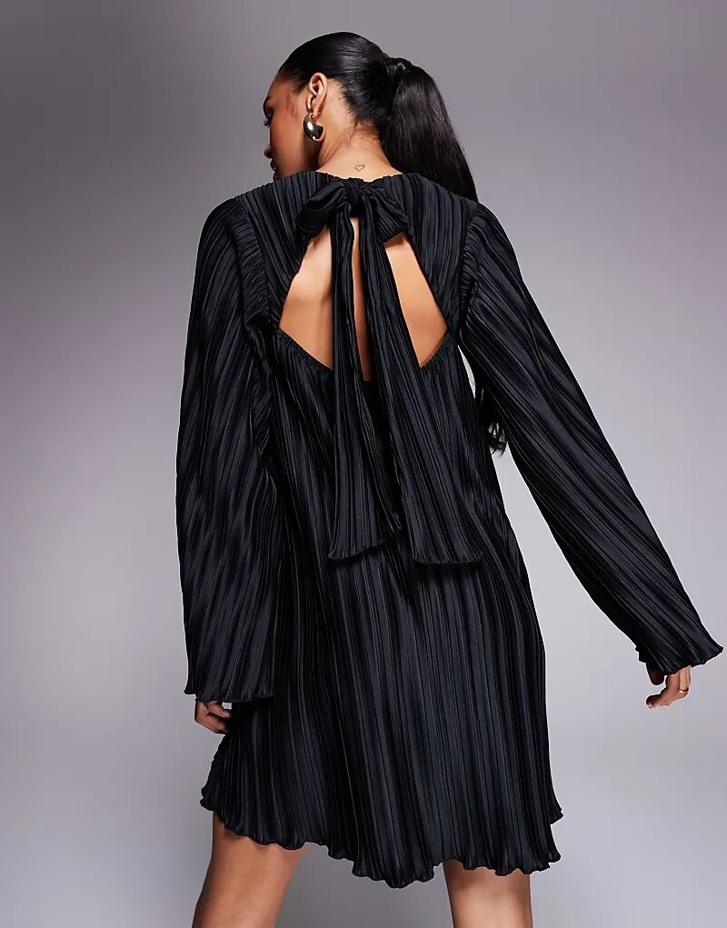 Мини-платье ASOS DESIGN с широкими рукавами и бантом сзади, черное - ЧЕРНОЕ
Мини-платье ASOS DESIGN с широкими рукавами и бантом сзади, черное - ЧЕРНОЕ