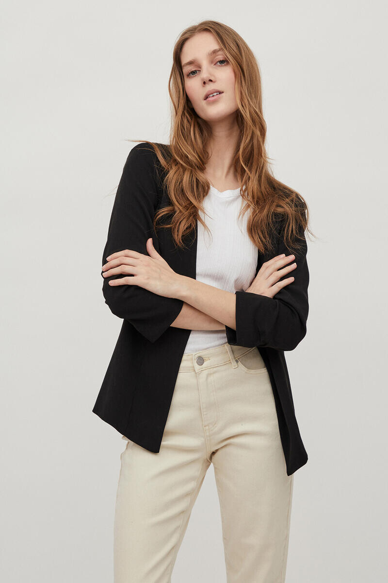 Vila блейзер со сборками на рукавах Vila, черный
Vila блейзер со сборками на рукавах Vila, черный