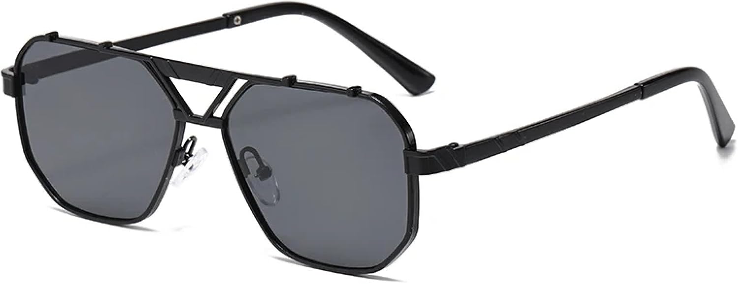 Солнцезащитные очки с защитой UV400 | Металлические двойные перемычки, градиентные линзы | Для женщин и мужчин, для занятий спортом на открытом воздухе и вождения DSVIGF, Black
Солнцезащитные очки с защитой UV400 | Металлические двойные перемычки, градиентные линзы | Для женщин и мужчин, для занятий спортом на открытом воздухе и вождения DSVIGF, Black