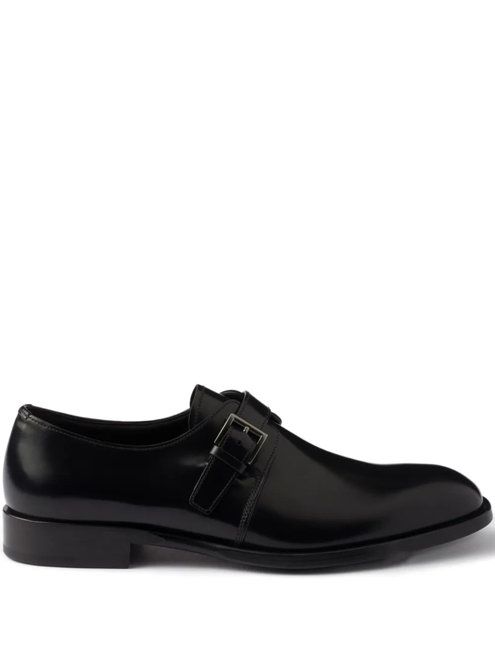 Туфли монки с пряжкой Prada, черный
Туфли монки с пряжкой Prada, черный