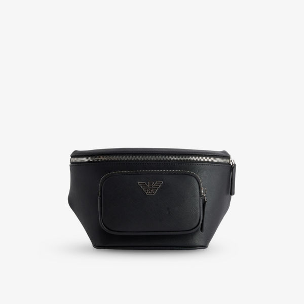 Сумка-пояс Emporio Armani с декором в виде бревен, черный
Сумка-пояс Emporio Armani с декором в виде бревен, черный