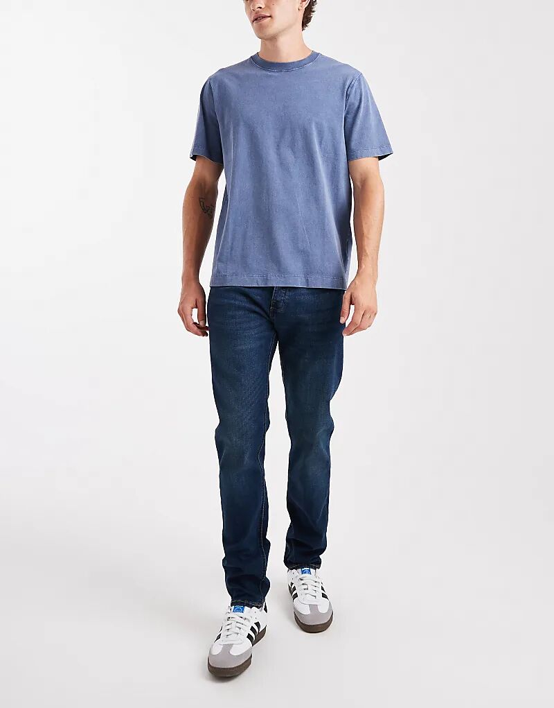 Джинсы-стрейч French Connection из хлопка узкого кроя темно-синего цвета
Джинсы-стрейч French Connection из хлопка узкого кроя темно-синего цвета