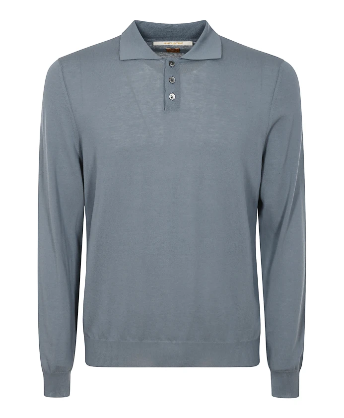 Хлопковая рубашка-поло с длинными рукавами и воротником Hindustrie, серый
Хлопковая рубашка-поло с длинными рукавами и воротником Hindustrie, серый