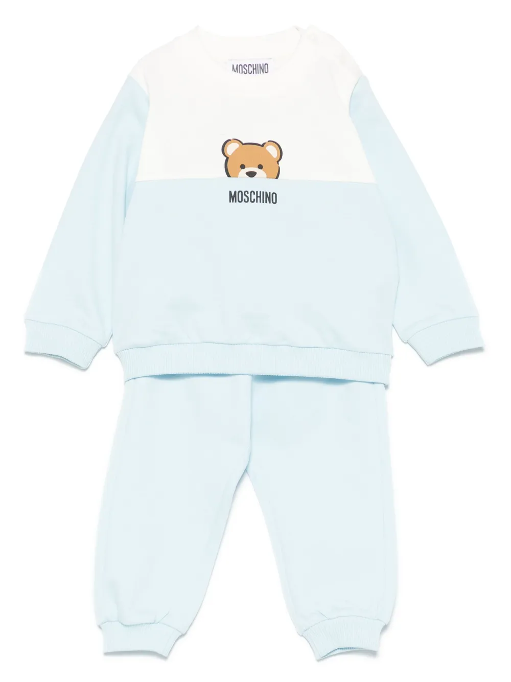 Спортивный костюм с логотипом Moschino Kids, синий
Спортивный костюм с логотипом Moschino Kids, синий