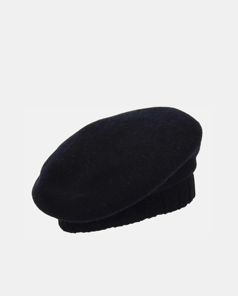 Берет из вареной шерсти Seeberger, черный
Берет из вареной шерсти Seeberger, черный