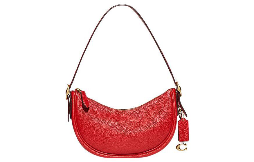 COACH Женская сумка через плечо из галантерейной кожи красного цвета
COACH Женская сумка через плечо из галантерейной кожи красного цвета