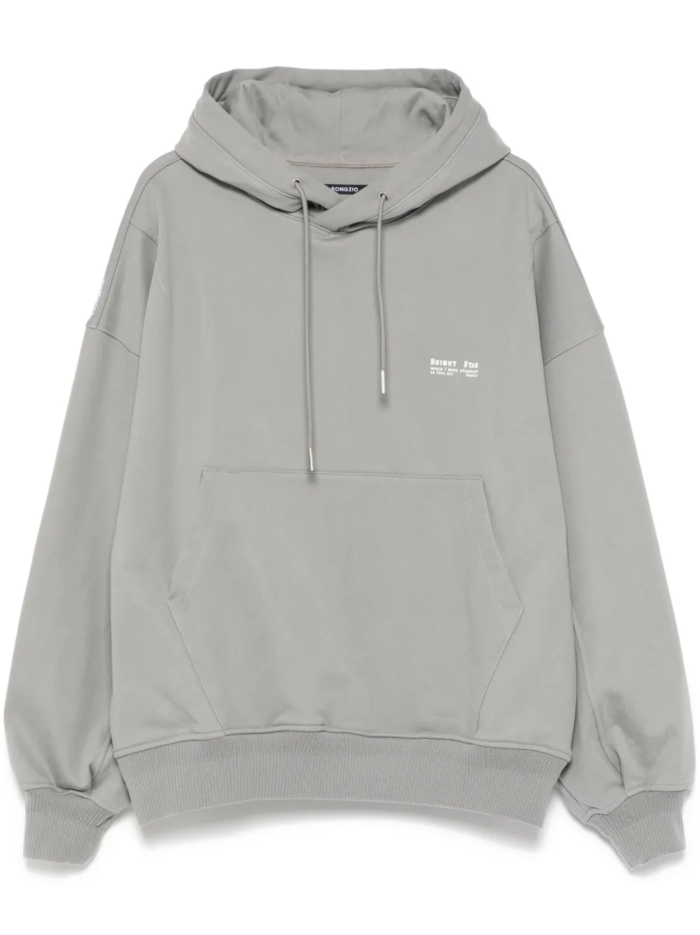 Толстовка с капюшоном и надписью «Расписная поэзия» SONGZIO, серый 
Толстовка с капюшоном и надписью «Расписная поэзия» SONGZIO, серый