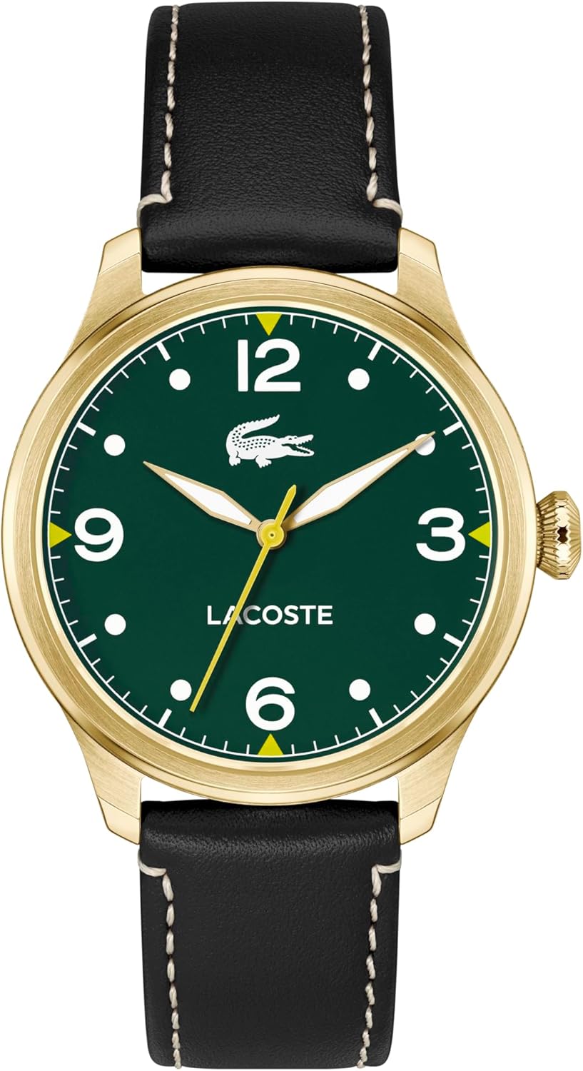 Lacoste Lisbon мужские часы 3H Quartz, нержавеющая сталь, водонепроницаемые до 5ATM/50 метров - современный дизайн для него - 42mm, Green Black Leather
Lacoste Lisbon мужские часы 3H Quartz, нержавеющая сталь, водонепроницаемые до 5ATM/50 метров - современный дизайн для него - 42mm, Green Black Leather