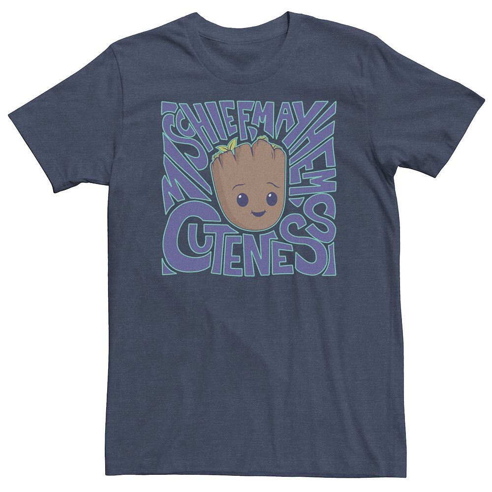 Футболка Big & Tall Marvel I am Groot Mischief, Mayhem, Cuteness Center Groot Face Tee Licensed Character, цвет Navy Heather
Футболка Big & Tall Marvel I am Groot Mischief, Mayhem, Cuteness Center Groot Face Tee Licensed Character, цвет Navy Heather