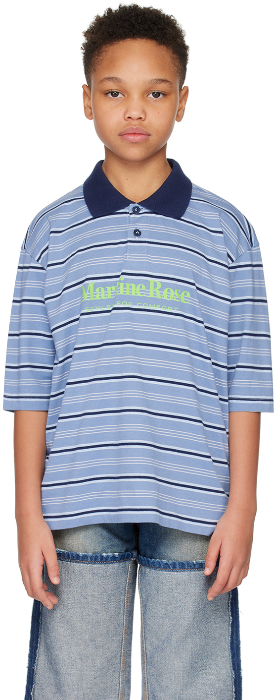 SSENSE Эксклюзивная детская синяя футболка-поло Martine Rose
SSENSE Эксклюзивная детская синяя футболка-поло Martine Rose