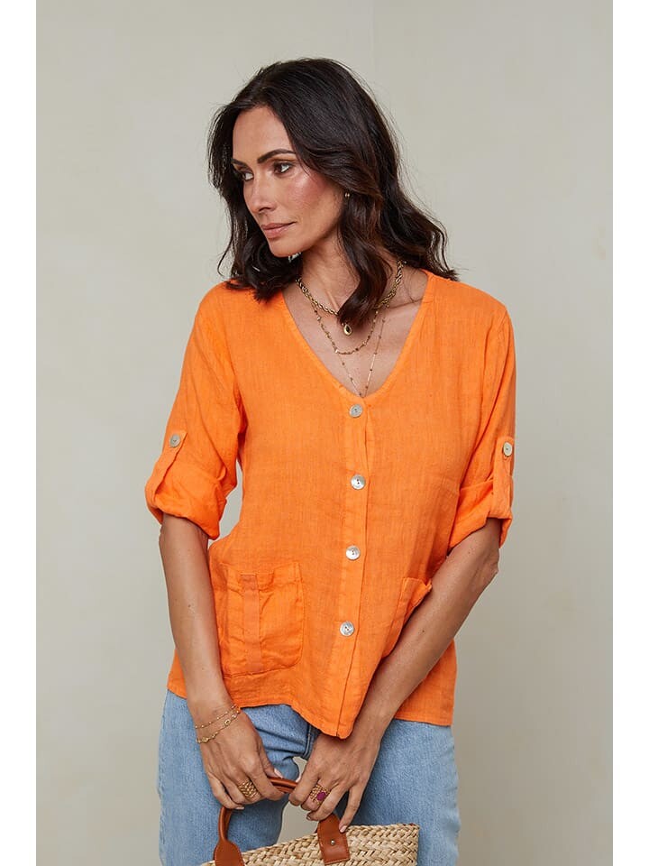 Блуза Le Monde du Lin, оранжевый
Блуза Le Monde du Lin, оранжевый