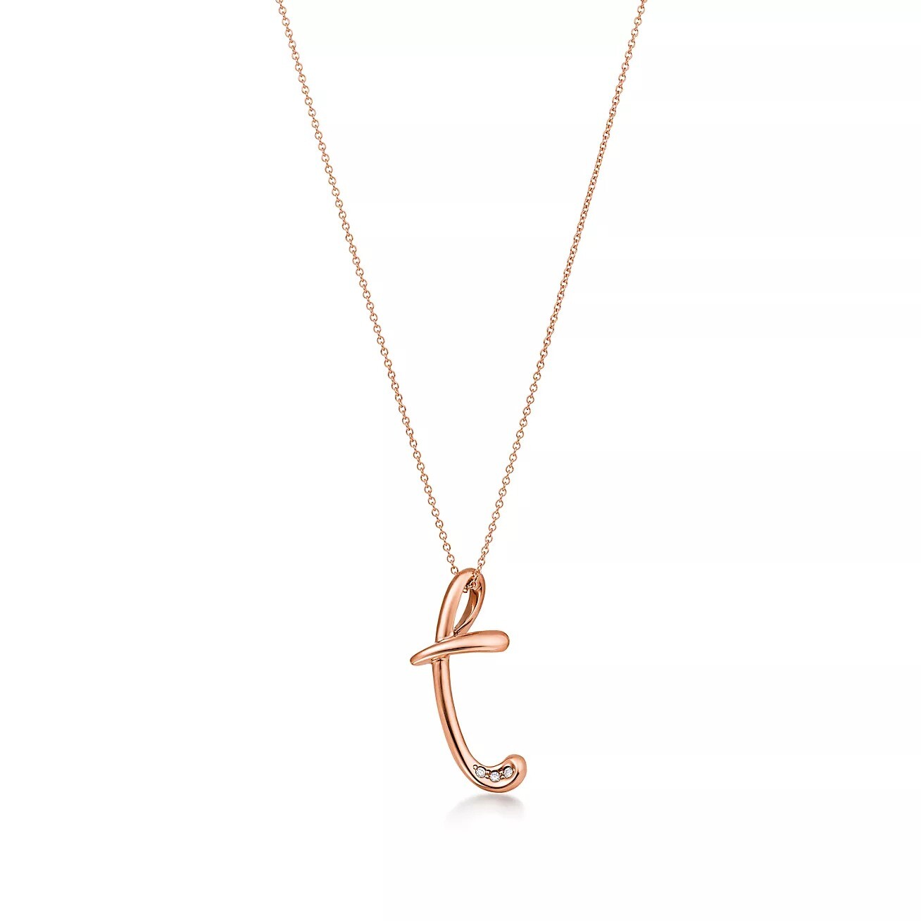 Колье Tiffany & Co. x Elsa Peretti Alphabet Letter "T", розовое золото/бриллианты
Колье Tiffany & Co. x Elsa Peretti Alphabet Letter "T", розовое золото/бриллианты
