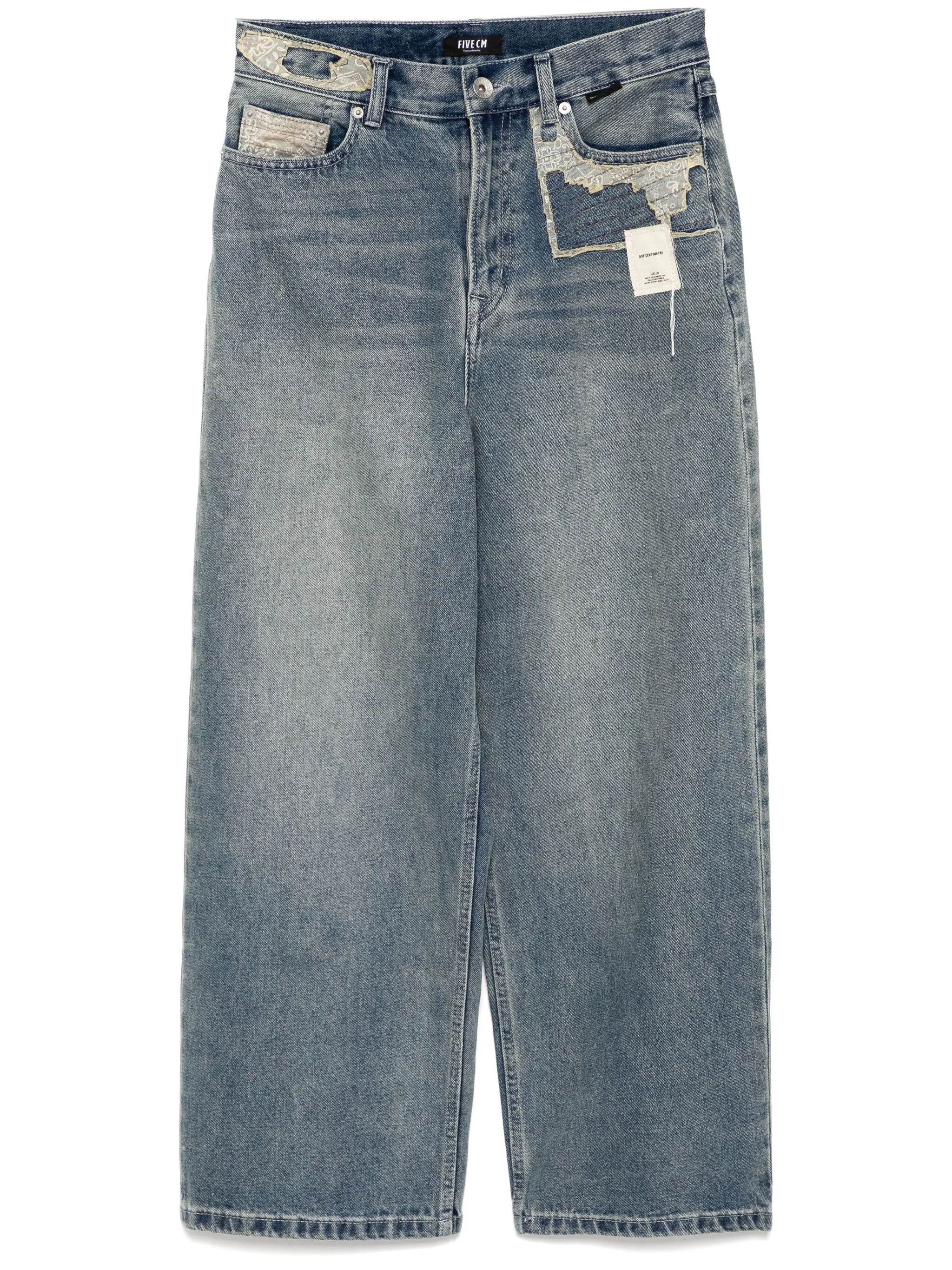 Джинсы в технике пэчворк Five Cm, синий
Джинсы в технике пэчворк Five Cm, синий
