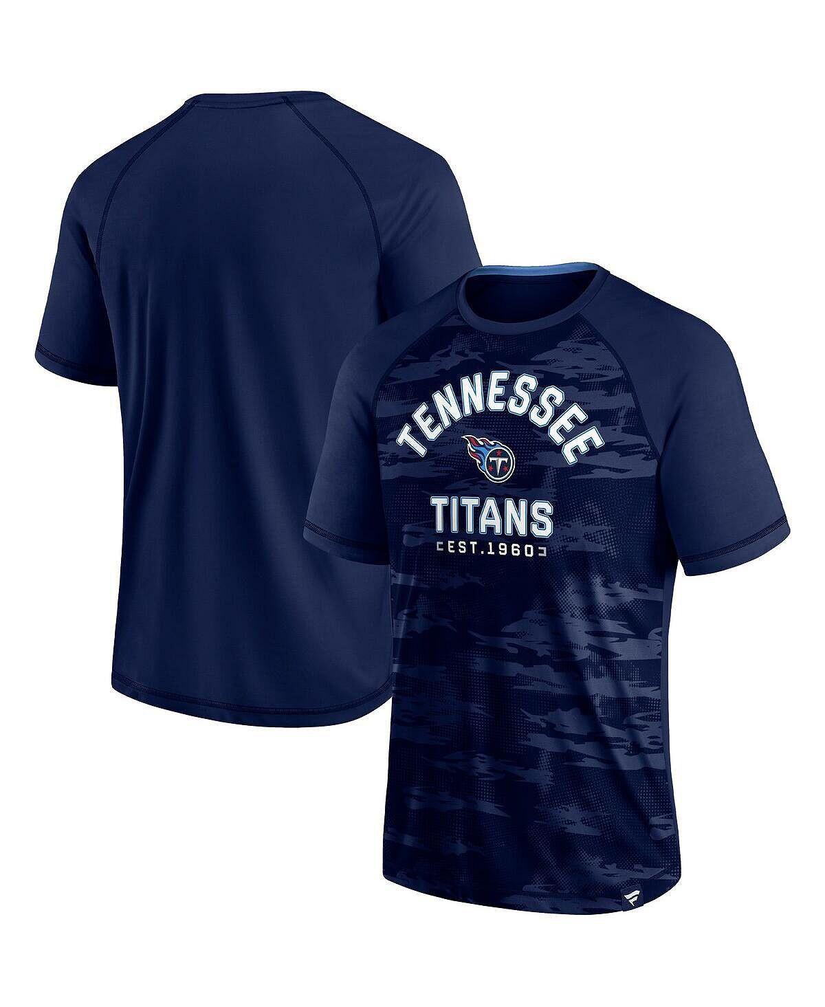Мужская фирменная темно-синяя футболка tennessee titans hail mary с регланами Fanatics, синий
Мужская фирменная темно-синяя футболка tennessee titans hail mary с регланами Fanatics, синий