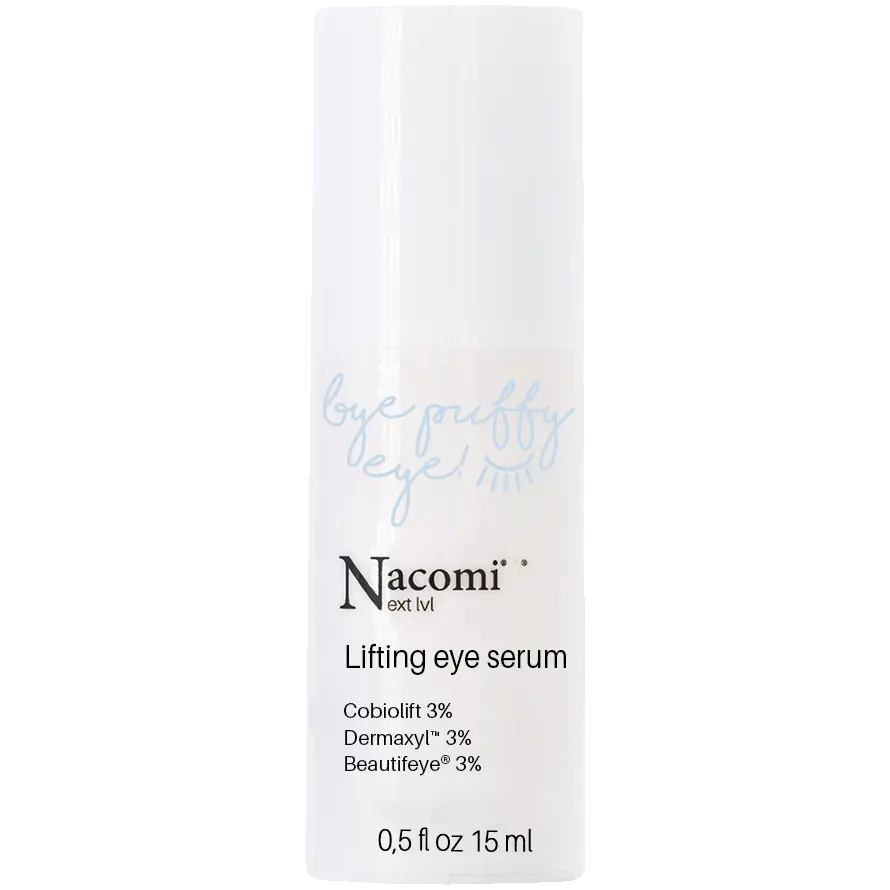 Nacomi Next Level сыворотка для глаз от отечности, 15 мл
Nacomi Next Level сыворотка для глаз от отечности, 15 мл