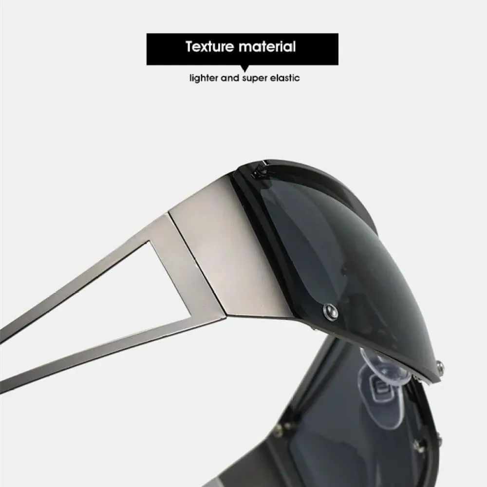 Панк-очки прямоугольной формы розового цвета для женщин и мужчин, винтажные солнцезащитные очки с зеркальными металлическими вставками и заклепками MTZJH, Brown
Панк-очки прямоугольной формы розового цвета для женщин и мужчин, винтажные солнцезащитные очки с зеркальными металлическими вставками и заклепками MTZJH, Brown