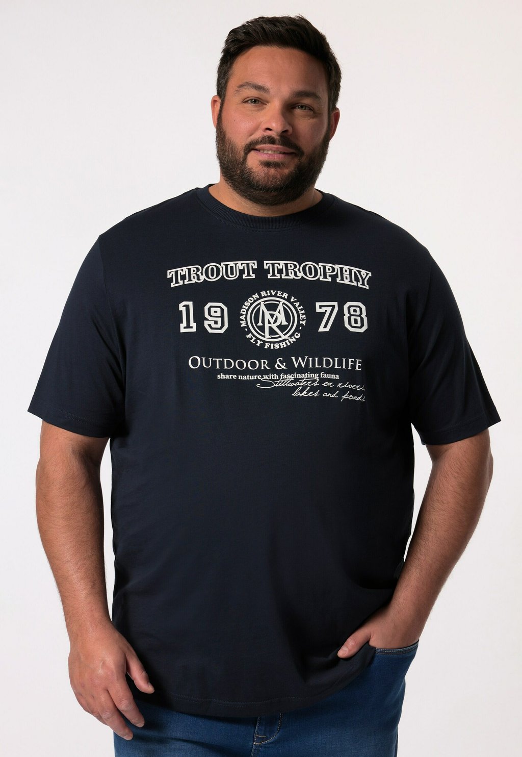 Футболка с принтом HALBARM BRUST Men Plus, темно-синий 
Футболка с принтом HALBARM BRUST Men Plus, темно-синий