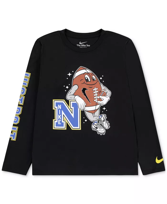 Футболка с принтом для малышей и мальчиков с длинным рукавом Dri-FIT Nike, черный
Футболка с принтом для малышей и мальчиков с длинным рукавом Dri-FIT Nike, черный