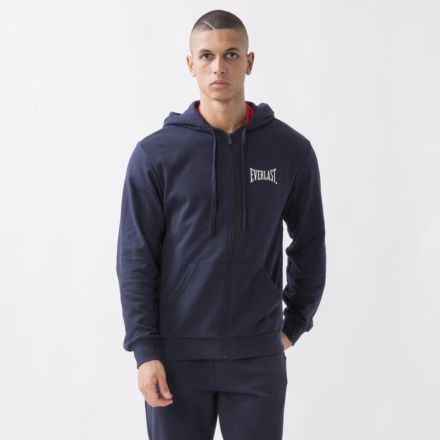 EVERLAST Толстовка с капюшоном на молнии, темно-синяя, хлопок
EVERLAST Толстовка с капюшоном на молнии, темно-синяя, хлопок