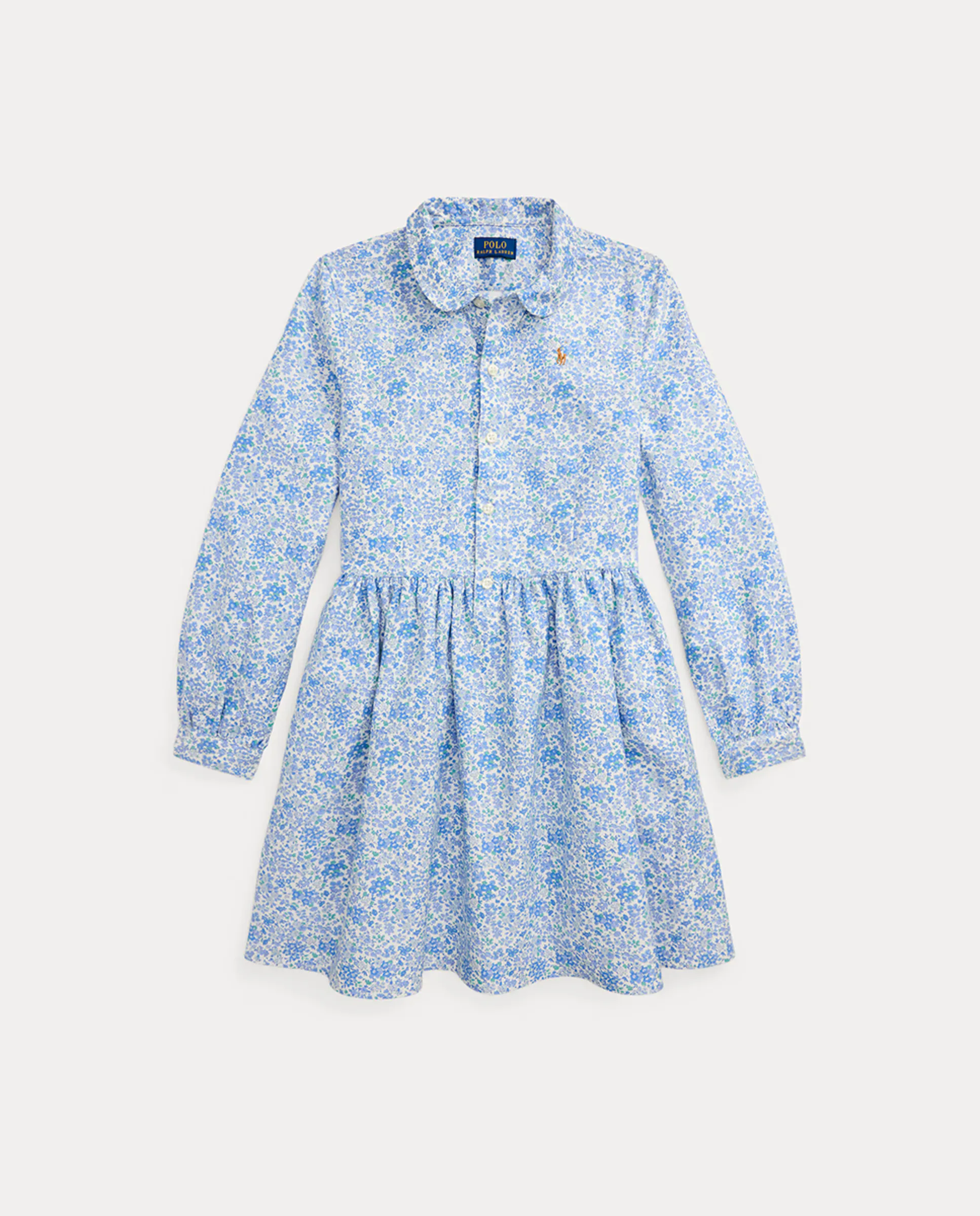 Детское платье из хлопка с принтом Polo Ralph Lauren, синий
Детское платье из хлопка с принтом Polo Ralph Lauren, синий