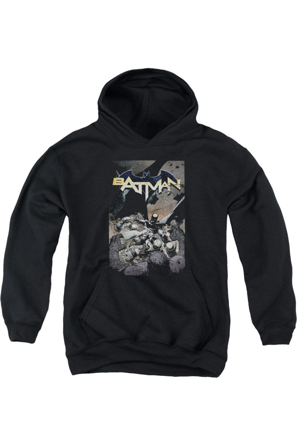 Батмен худи с капюшоном для детей Gildan, черный
Батмен худи с капюшоном для детей Gildan, черный