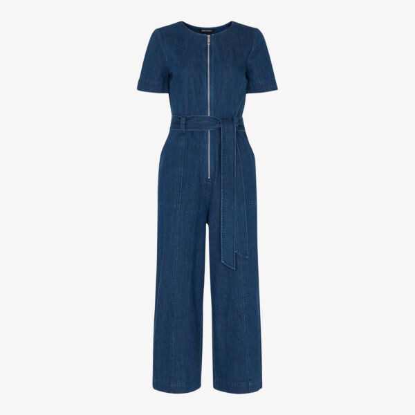 Джинсовый комбинезон с короткими рукавами на молнии Whistles, синий
Джинсовый комбинезон с короткими рукавами на молнии Whistles, синий