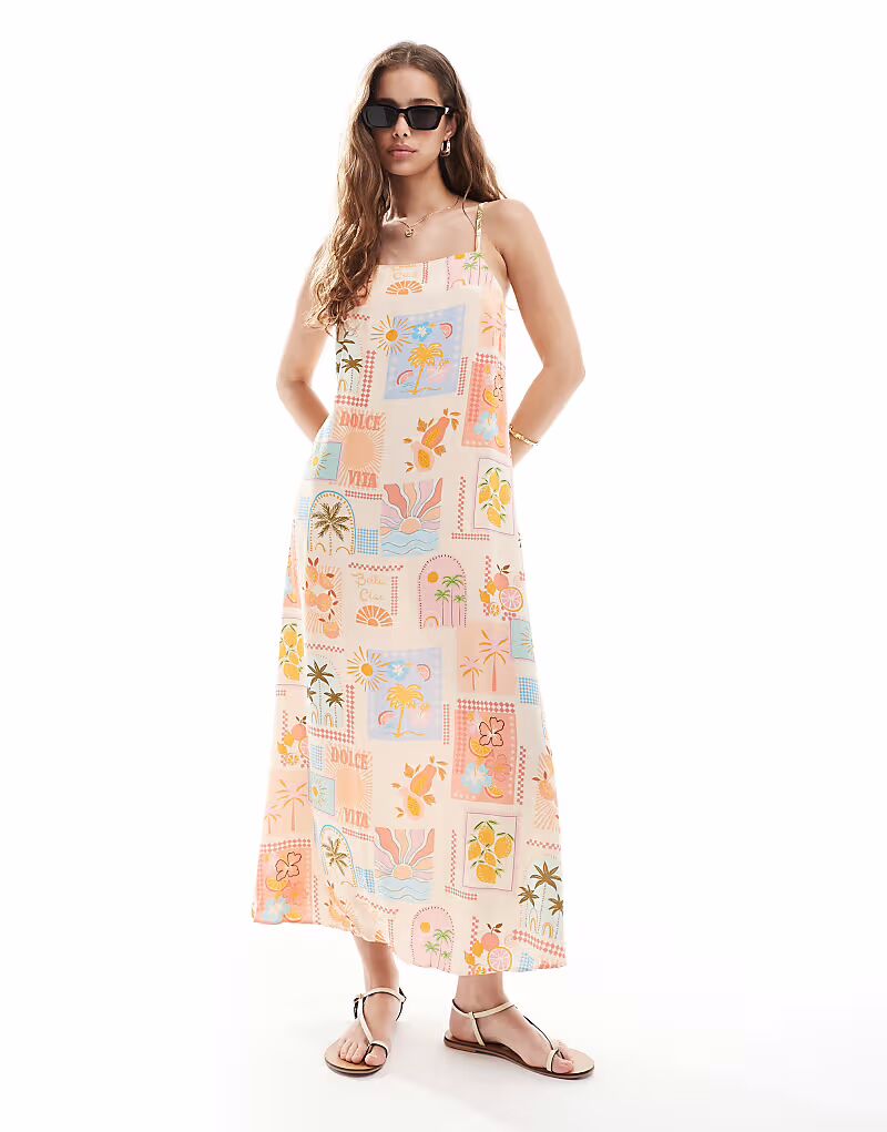 Платье-миди New Look Italy с принтом кремового цвета
Платье-миди New Look Italy с принтом кремового цвета