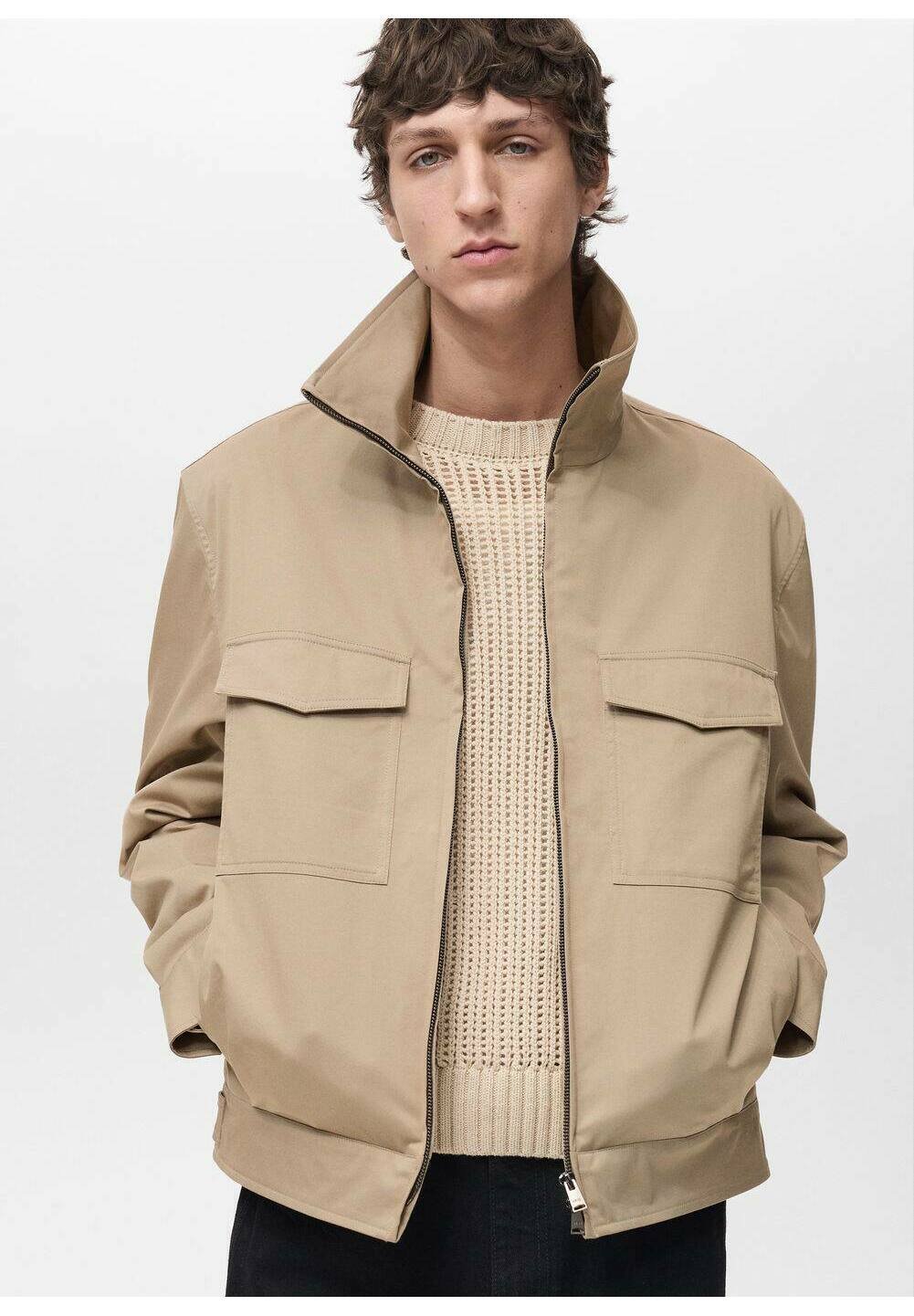 Легкая куртка JERRY Mango, бежевый 
Легкая куртка JERRY Mango, бежевый