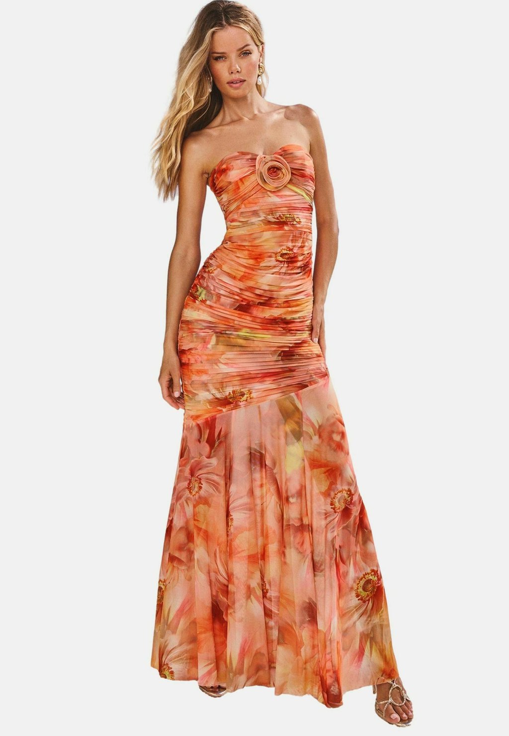 Платье FLORAL PRINTED BANDEAU RUCHED Lipsy, оранжевый
Платье FLORAL PRINTED BANDEAU RUCHED Lipsy, оранжевый