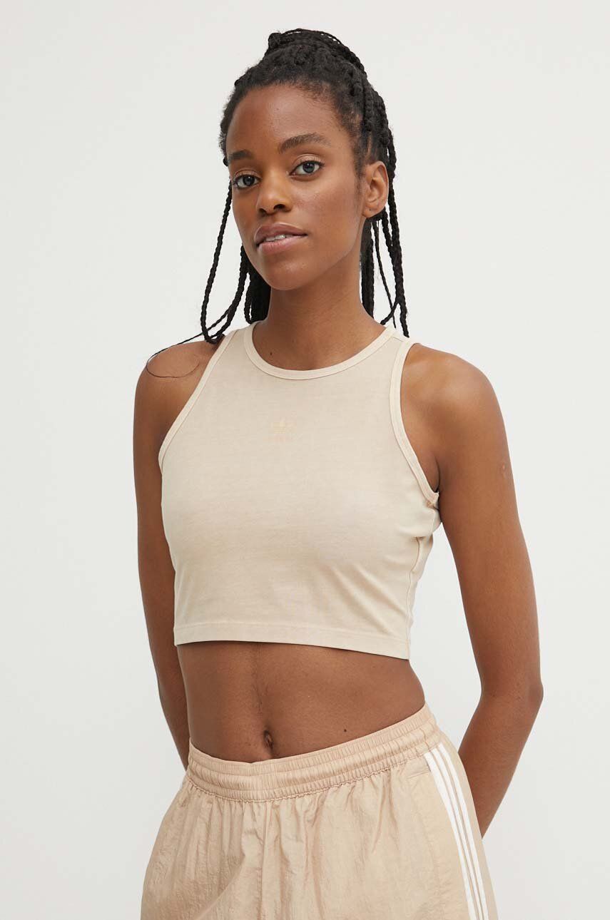 Топ adidas Originals, бежевый 
Топ adidas Originals, бежевый