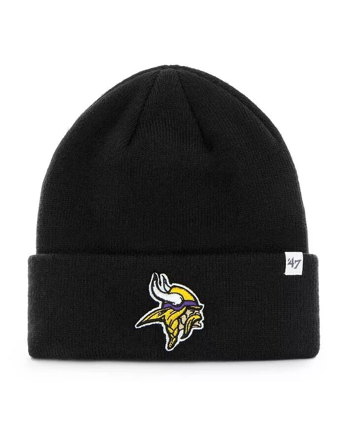 Мужская базовая вязаная шапка с манжетами черного цвета Minnesota Vikings '47 среднего размера '47 Brand, черный
Мужская базовая вязаная шапка с манжетами черного цвета Minnesota Vikings '47 среднего размера '47 Brand, черный