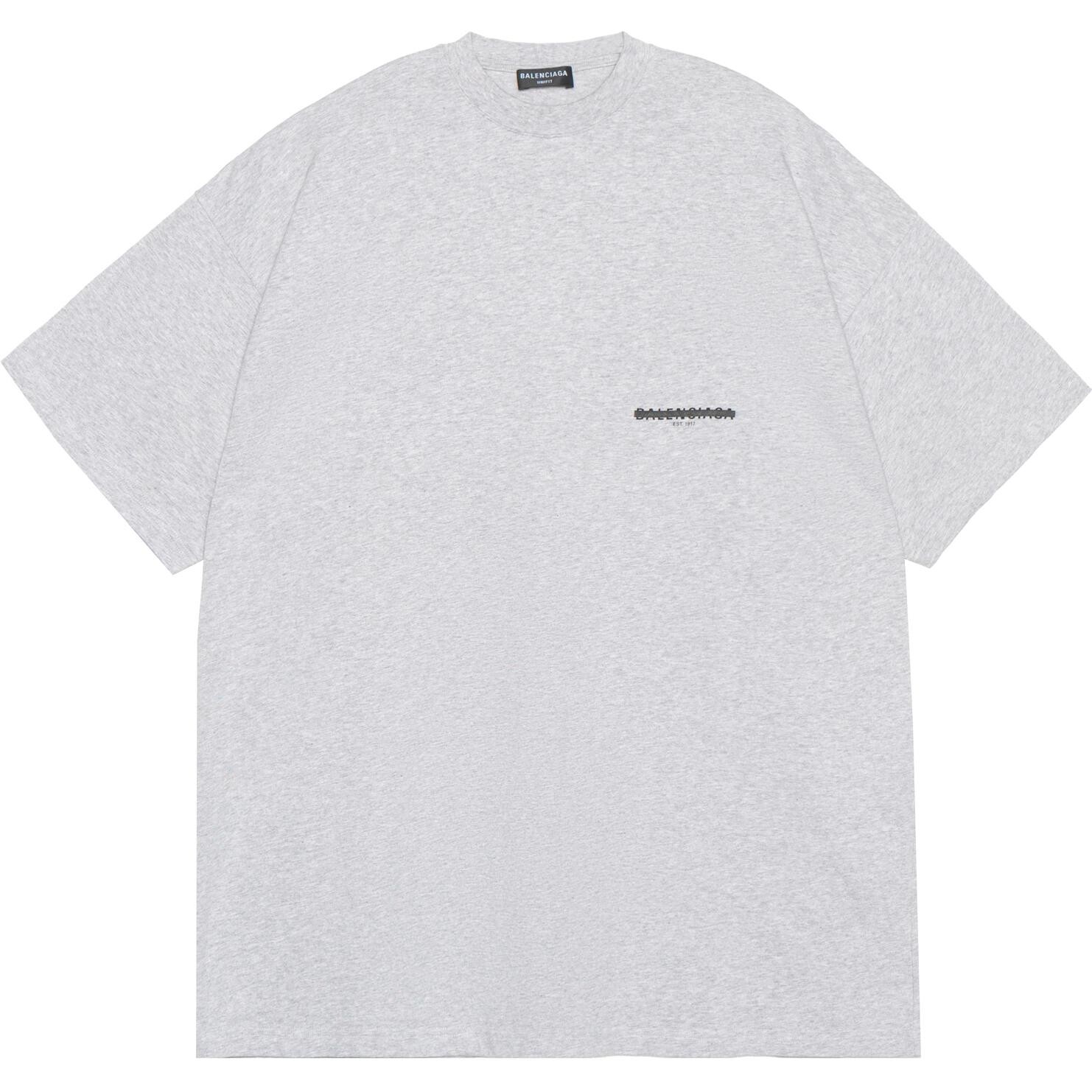Футболка большого размера Strike 1917 Balenciaga, серый 
Футболка большого размера Strike 1917 Balenciaga, серый