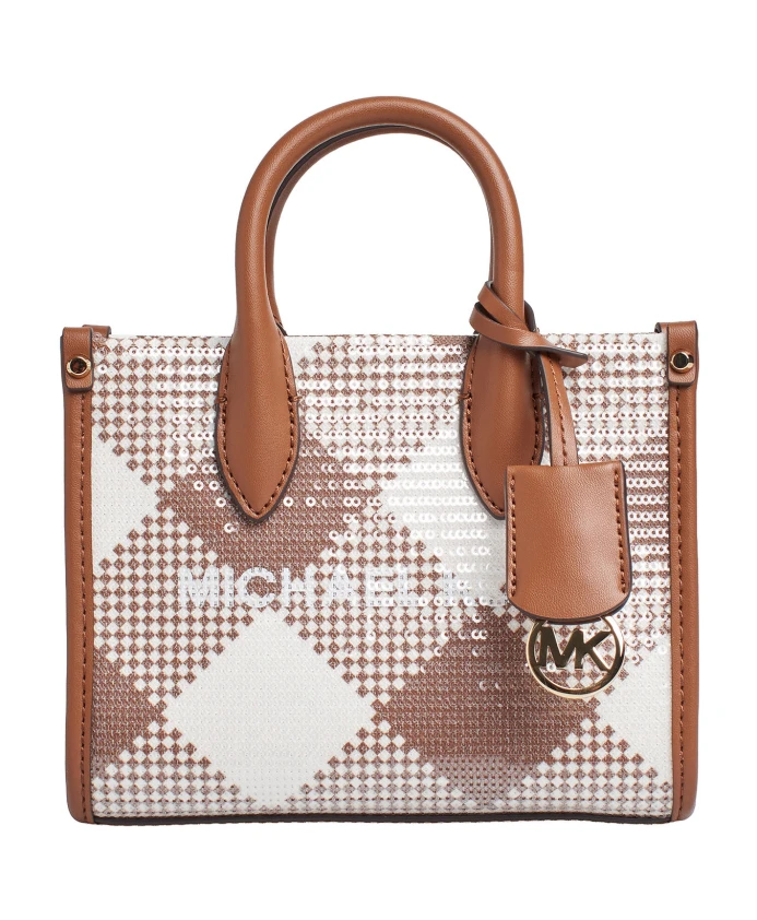 Клетчатая кожаная сумка через плечо Michael Kors, коричневый
Клетчатая кожаная сумка через плечо Michael Kors, коричневый