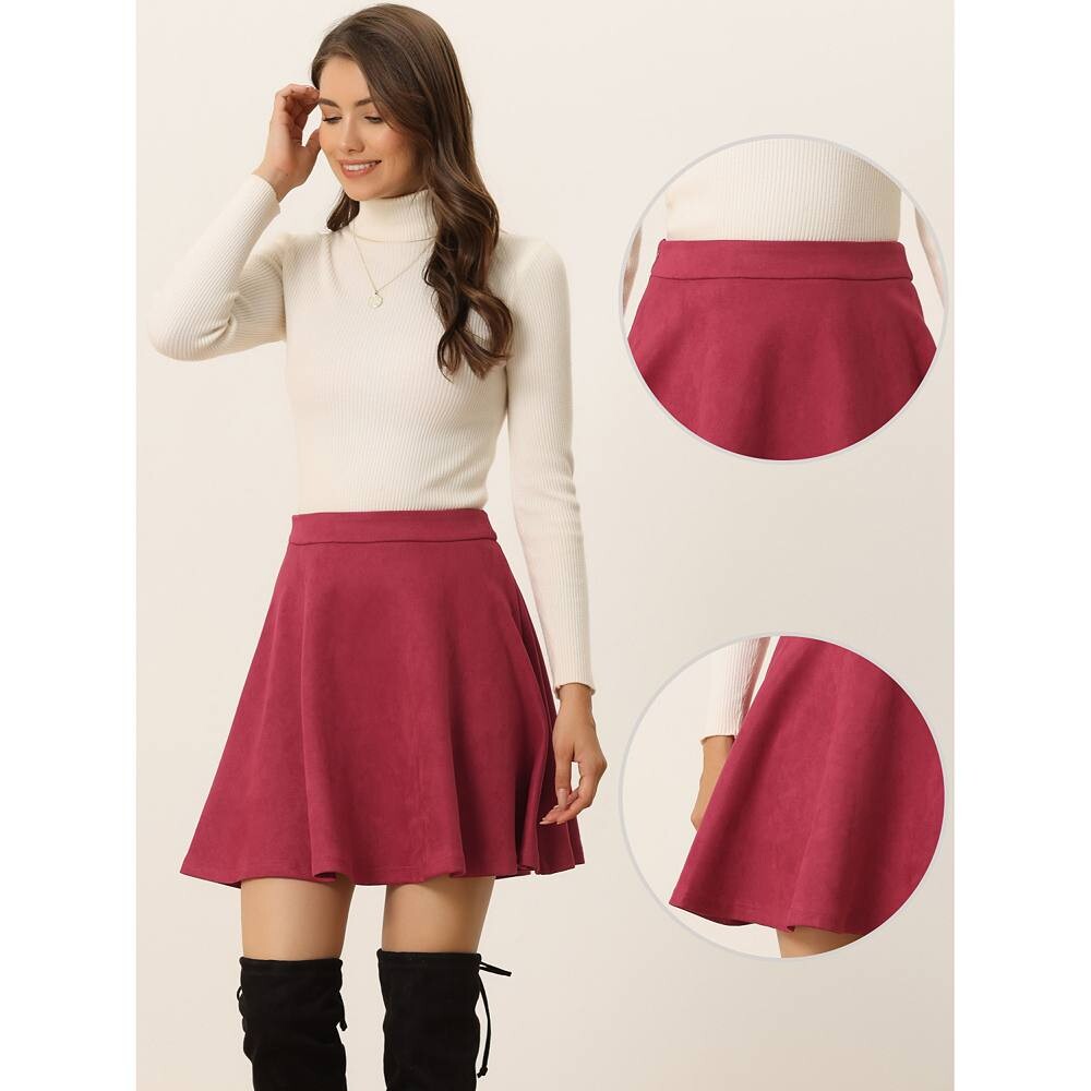 Женская расклешенная мини-юбка Aline из искусственной замши ALLEGRA K, черный
Женская расклешенная мини-юбка Aline из искусственной замши ALLEGRA K, черный