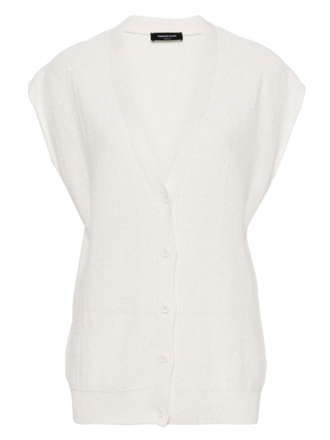 Fabiana Filippi топ с V-образным вырезом и пайетками, белый
Fabiana Filippi топ с V-образным вырезом и пайетками, белый