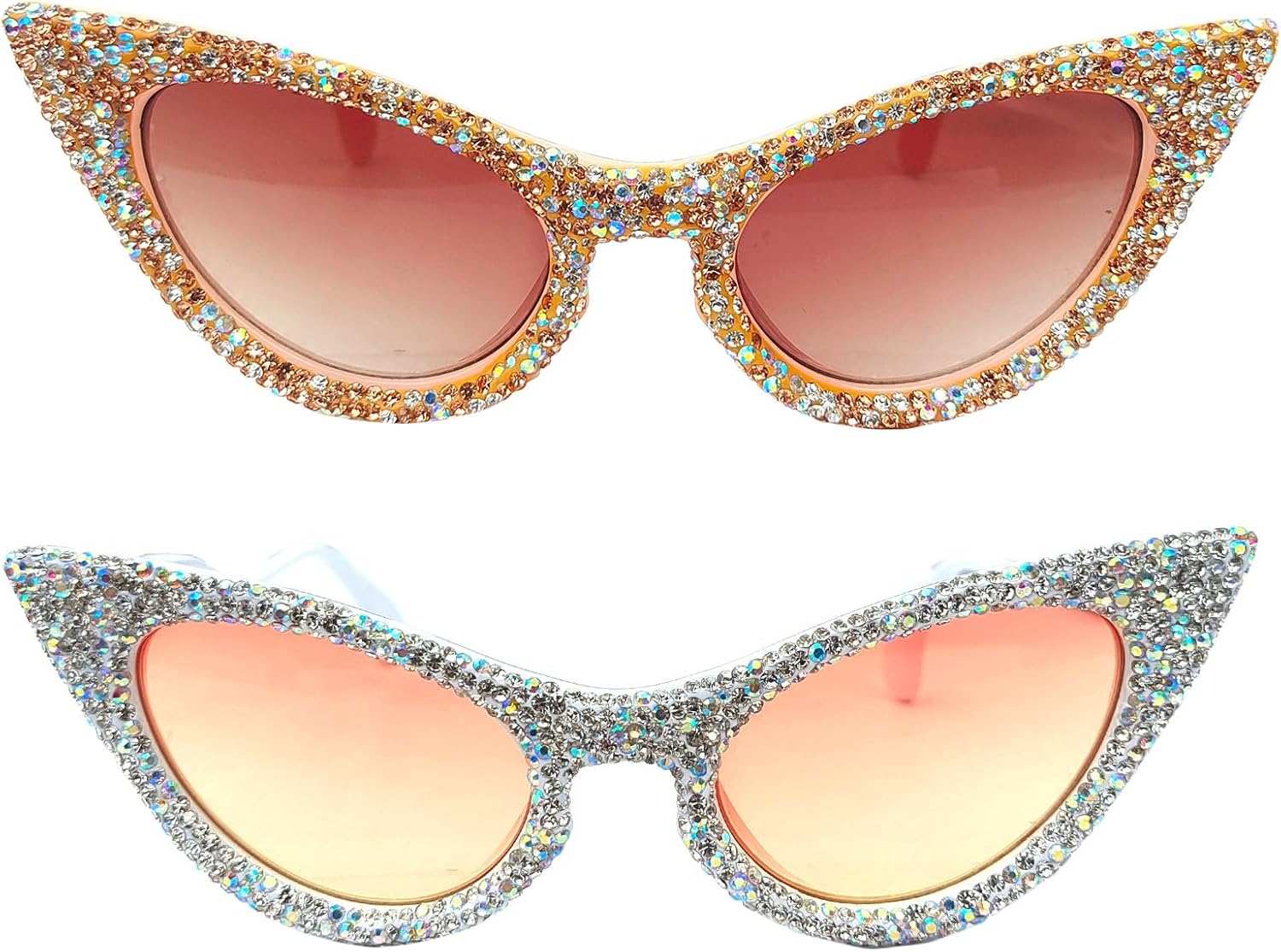 Willochra 2023 Модные солнцезащитные очки со стразами для женщин, розовые, сексуальные, с кристальными блестками, модные, ретро, в форме «кошачьего глаза», для вечеринок, 2pcs-white Ab&brwon
Willochra 2023 Модные солнцезащитные очки со стразами для женщин, розовые, сексуальные, с кристальными блестками, модные, ретро, в форме «кошачьего глаза», для вечеринок, 2pcs-white Ab&brwon