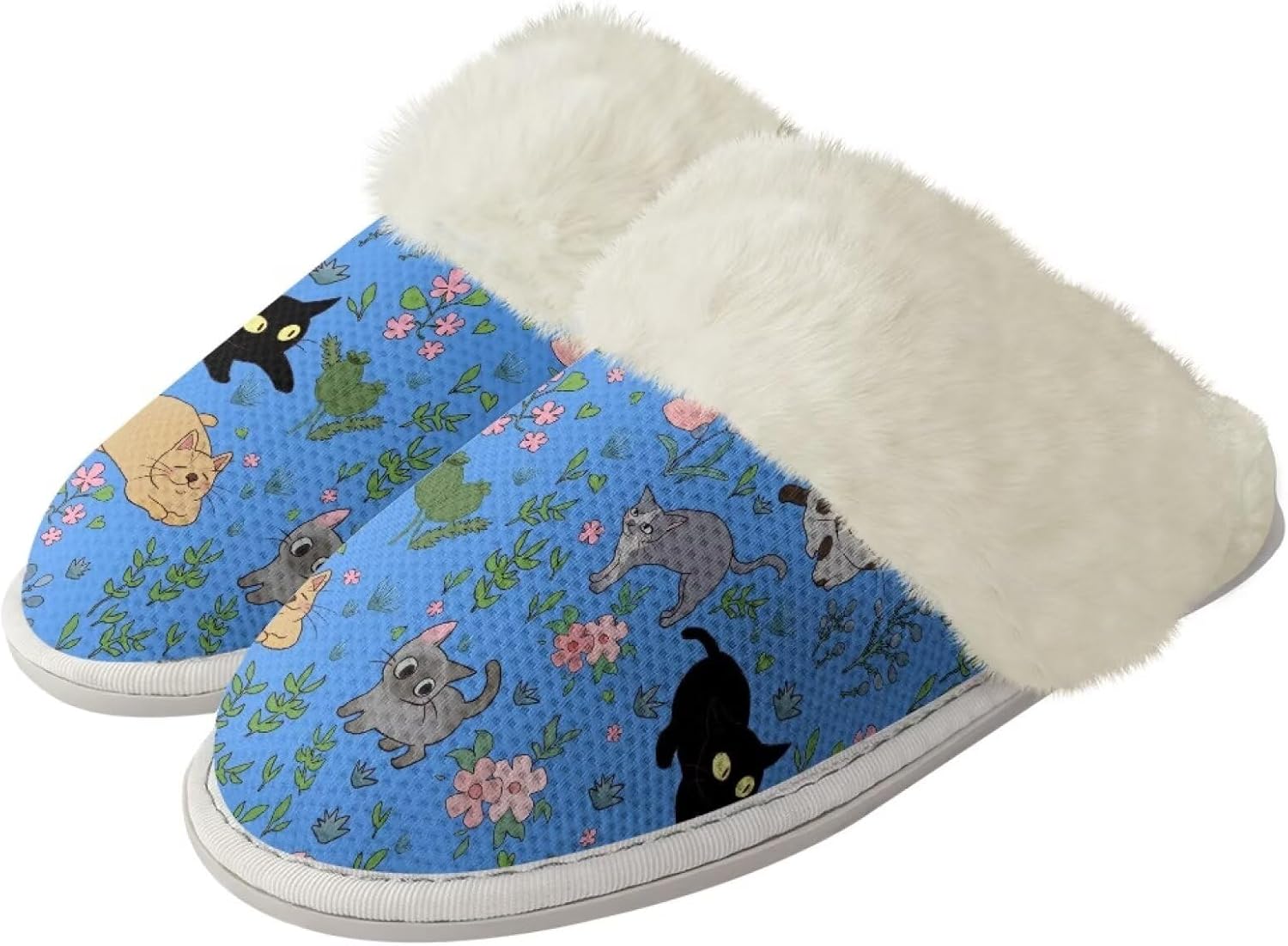 Комнатные тапочки Binienty для женщин и мужчин, для дома и улицы, легкие, с противоскользящей подошвой, Cartoon Cat Floral
Комнатные тапочки Binienty для женщин и мужчин, для дома и улицы, легкие, с противоскользящей подошвой, Cartoon Cat Floral