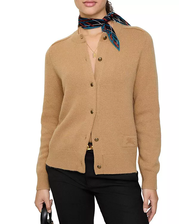 Кашемировый кардиган Burberry, коричневый
Кашемировый кардиган Burberry, коричневый
