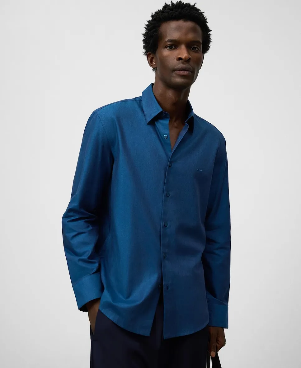 Рубашка для мужчин свободного кроя с отложным collar Adolfo Dominguez, темно-синий
Рубашка для мужчин свободного кроя с отложным collar Adolfo Dominguez, темно-синий