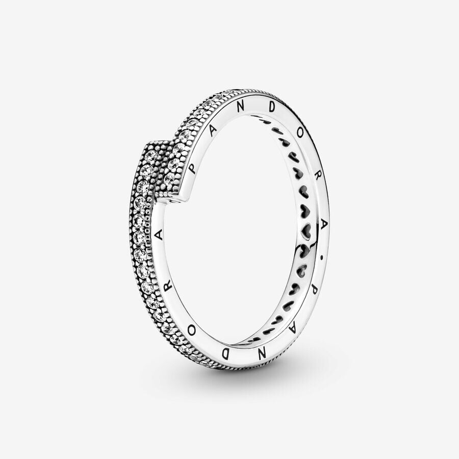 Кольцо Pandora Signature Sparkling Overlapping, серебро
Кольцо Pandora Signature Sparkling Overlapping, серебро