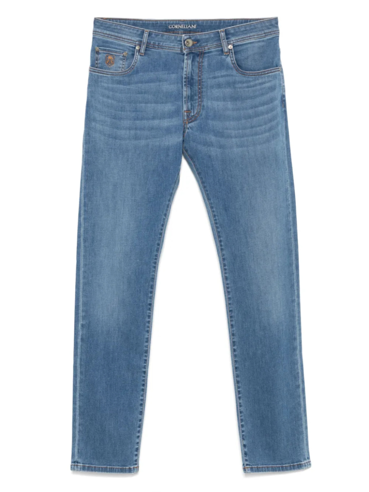 Джинсы с вышитым логотипом Corneliani, синий
Джинсы с вышитым логотипом Corneliani, синий