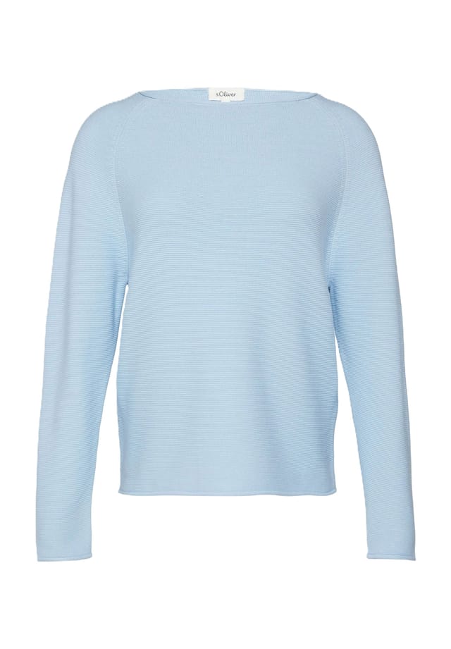 Свитер с подвернутым краем и вырезом-лодочкой S.Oliver, синий
Свитер с подвернутым краем и вырезом-лодочкой S.Oliver, синий